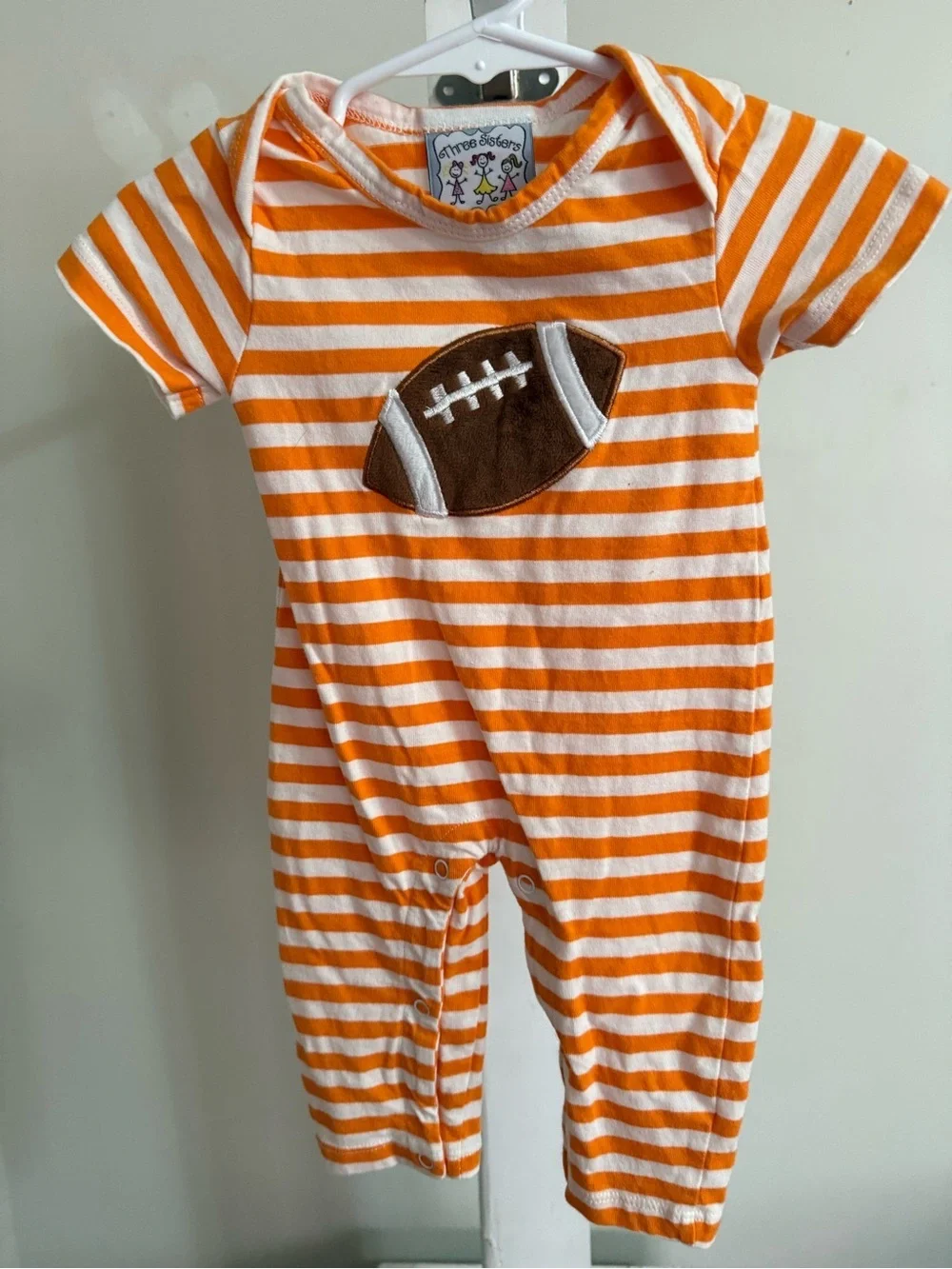 Three Sisters Football Romper
